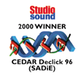 SSAIRA Award winner - CEDAR Declick 96 for SADiE